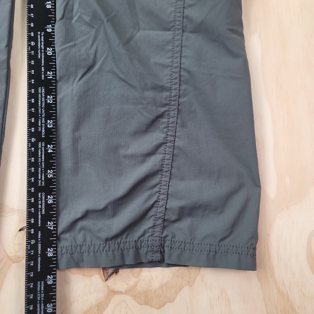 REI Hiking Pants Womens 0 Petite Gray Nylon Cargo Outdoor Draw String Waist Adj - Picture 10 of 16